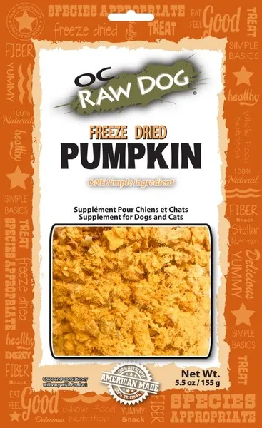 5.5 oz. OC Raw Freeze Dried Pumpkin - Health/First Aid